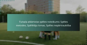 Futsala atkārtotas spēles noteikums: Spēles metodes, Spēlētāju lomas, Spēles nepārtrauktība