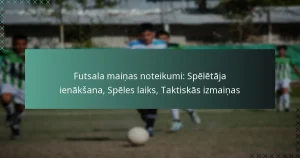 Futsala maiņas noteikumi: Spēlētāja ienākšana, Spēles laiks, Taktiskās izmaiņas