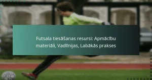 Futsala tiesāšanas resursi: Apmācību materiāli, Vadlīnijas, Labākās prakses