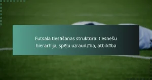 Futsala tiesāšanas struktūra: tiesnešu hierarhija, spēļu uzraudzība, atbildība