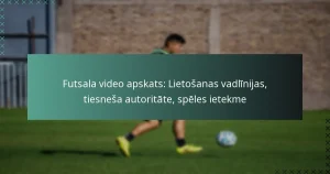 Futsala video apskats: Lietošanas vadlīnijas, tiesneša autoritāte, spēles ietekme