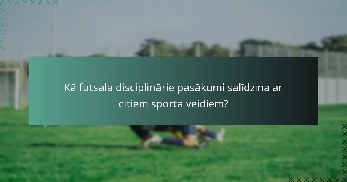 Kā disciplinārie pasākumi ietekmē mača iznākumus?