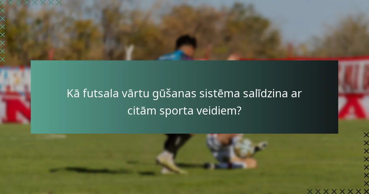 Kā tiek strukturēta punktu piešķiršana futsala spēlēs?