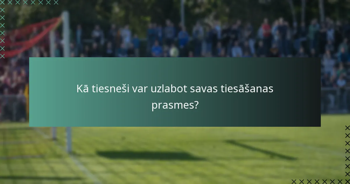Kādas vadlīnijas regulē futsala tiesāšanu?