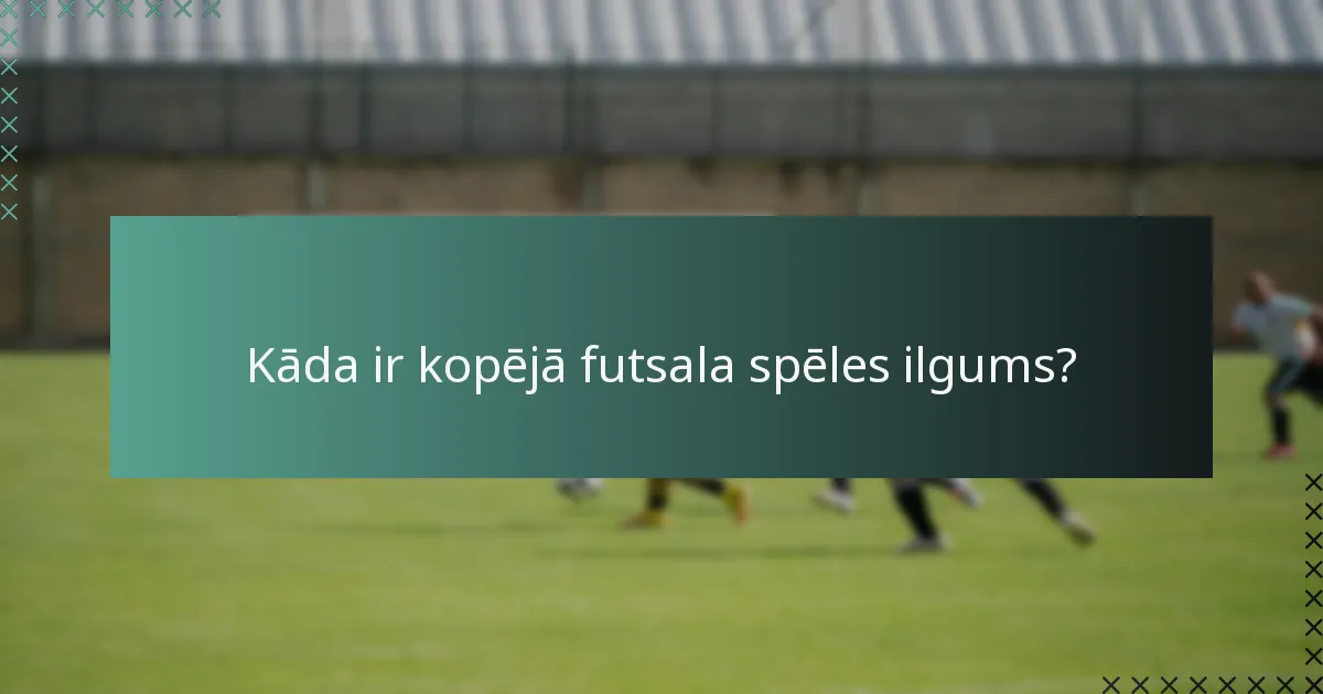 Kādi ir papildlaika noteikumi futsalā?