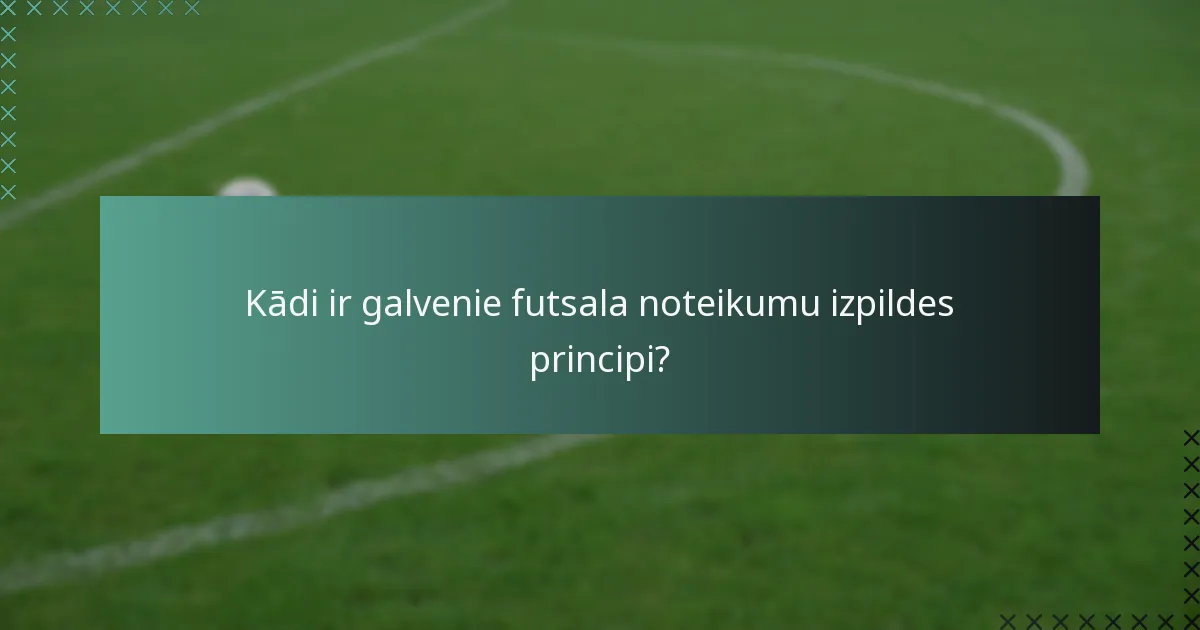 Kā futsala noteikumu izpilde atšķiras no tradicionālās futbolā?